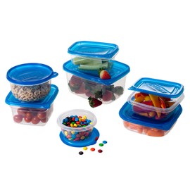 Chef Buddy 54-Piece Food Storage Container Set with Air Tight Lids, pc, Blue