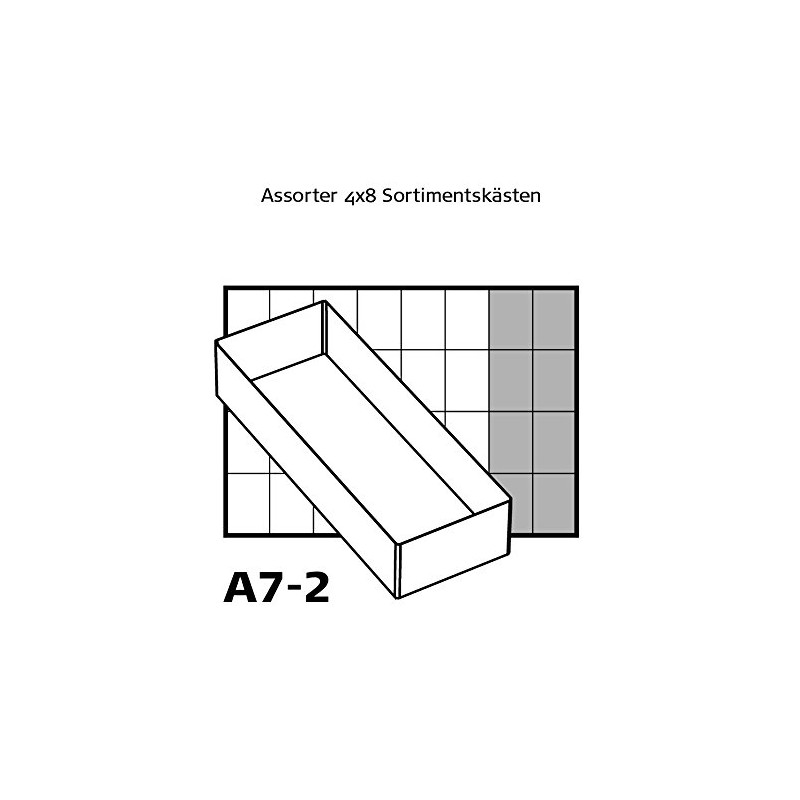 raaco 136488"55 A7-2" Insert, Transparent, 2-Piece