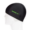 Speedo SD97C41 Swim Cap, Tricot Cap, Unisex, Black/Green, One Size