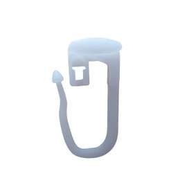 rewagi High Quality Gliders White with Flat Head 10 x 10 mm Plastic Thickness: 2 mm - 25, 50, 100, 200 Pieces (Pack of 100)