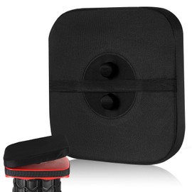 Suzile Square Telescopic Stool Cushion (Exclude Chair) with Memory Foam Retractable Thickened Folding Stool Cushion with Elastic Strap