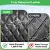 LEAPGOMAX Waterproof Front & Rear Golf Cart Seat Covers for