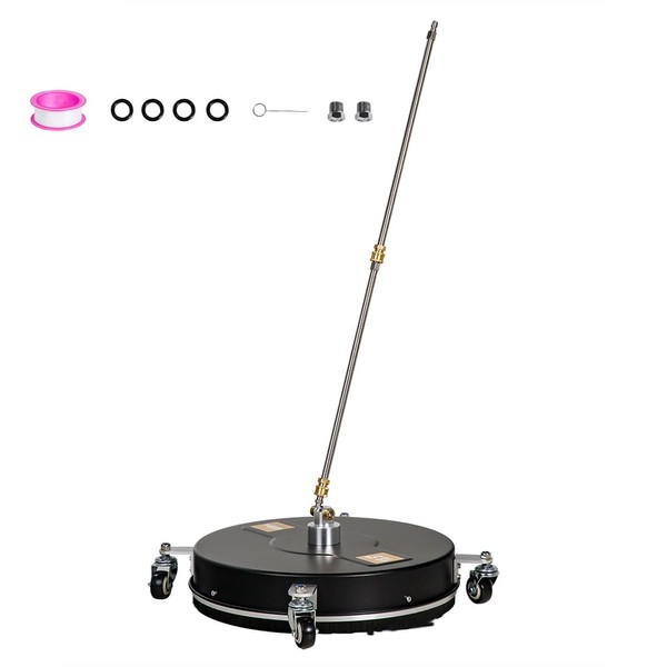 ANGLEWIDE 18.5" Black Pressure Washer Surface Cleaner w/Wheels 4000 PSI