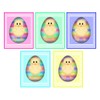 5 Large Cute EASTER CHICKS Card Making Toppers/Embellishments (8cms x