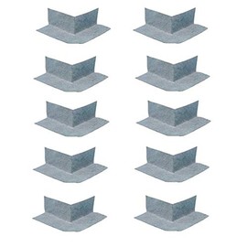 Wedi US5000008 Polyethylene Preformed Waterproofing Membrane Seamless Fleece Laminated Outside Corners 10 Pcs Pack