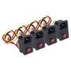 4Pcs 3D Printer Connector Fuse Power Switch with Indicator 3Pin