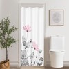 Kikiry Stall Shower Curtain Half 36''W x 72''L Pink Gray