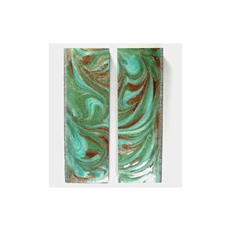 Raw Turquoise Pearl Knife Scale Sets