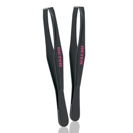 Beter- Straight Tweezers for Women and Men – Facial, Eyebrows and Ingrown Hair Removal–Best Tweezers for Eyebrow Design. Pack of 2