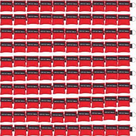 100pcs CPR Face Shield Mask Keychain Keyring Emergency Kit CPR Face Shields for First Aid or CPR Training (Red-100)