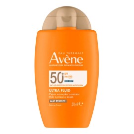☀️ AVENE Ultra Fluid Mat Perfect, protector solar facial 