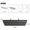2 Pack 24 Inch Window Boxes Planters Railing Planter Box