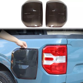 cartiangous Tail Light Lamp Guard Cover Trim ABS Smoked Black Fit For Ford Maverick 2022-up
