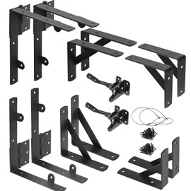 2 Sets Gate Kit Gate Corner Brace Bracket Heavy Duty Anti Sag Gate Frame Kit