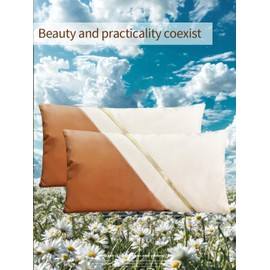 GUANGDEEN Lumbar Pillow Case, Faux Leather Burnt Orange Decorative Throw Pillows Covers for Couch 12X20 Inch, Rectangular Waterproof Modern Farmhouse Cushion Cover with Living Room and Bed