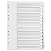 Q-Connect 1-31 Index Multi-Punched Reinforced Board Clear Tab A4 White