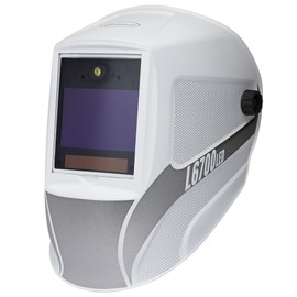 Eastwood L6700 Large View MIG TIG Auto Darkening Welding Helmet Matte White with LED Light