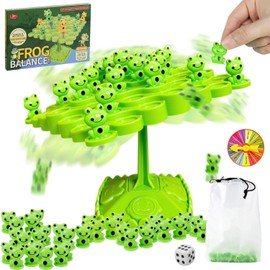 Yeopopshop Frog Balance Game, Balance Board Game, Two-Player Balanced Tree Board Game, Montessori Frog Balance Tree Educational Toys, Children Desktop Game Gift for Boys Girls