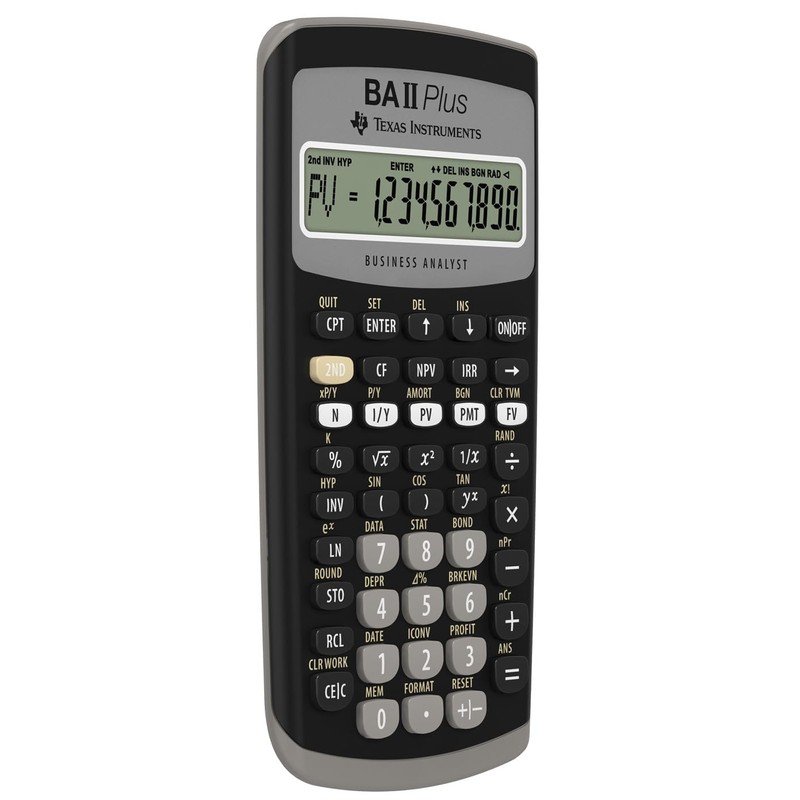 Texas Instruments BA II Plus Professional Advanced Financial Calculator