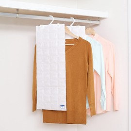 Astro 320-05 Dehumidifying Sheets, White, Set of 2, For Closets, Silica Gel Included, Dehumidification Pack, Deodorizing, Moisture Wicking, Hook Included