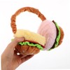 OATIPHO Cute Hamburger Cartoon Ear Warmers Foldable Thermal Earmuffs Fluffy