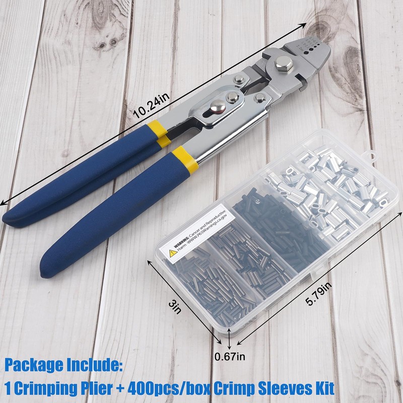JSHANMEI Fishing Crimping Tool Heavy Duty Crimper Pliers with Crimp