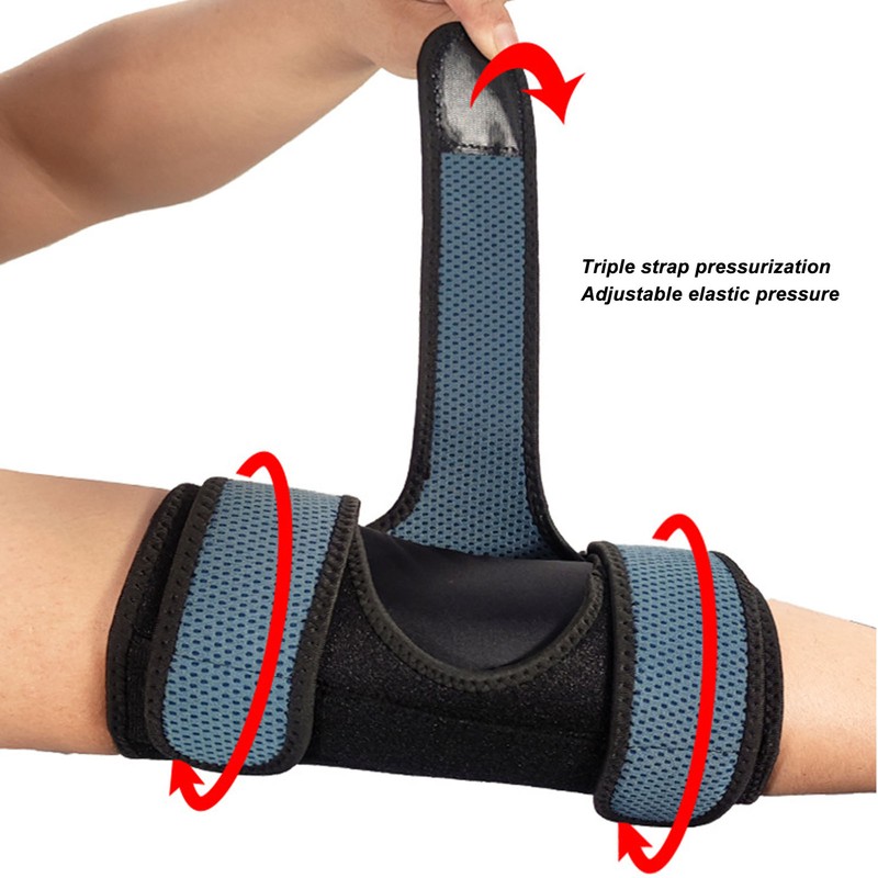 Sports Elbow Brace Adjustable Breathable Collision Avoidance Elasticity Elbow Tendonitis