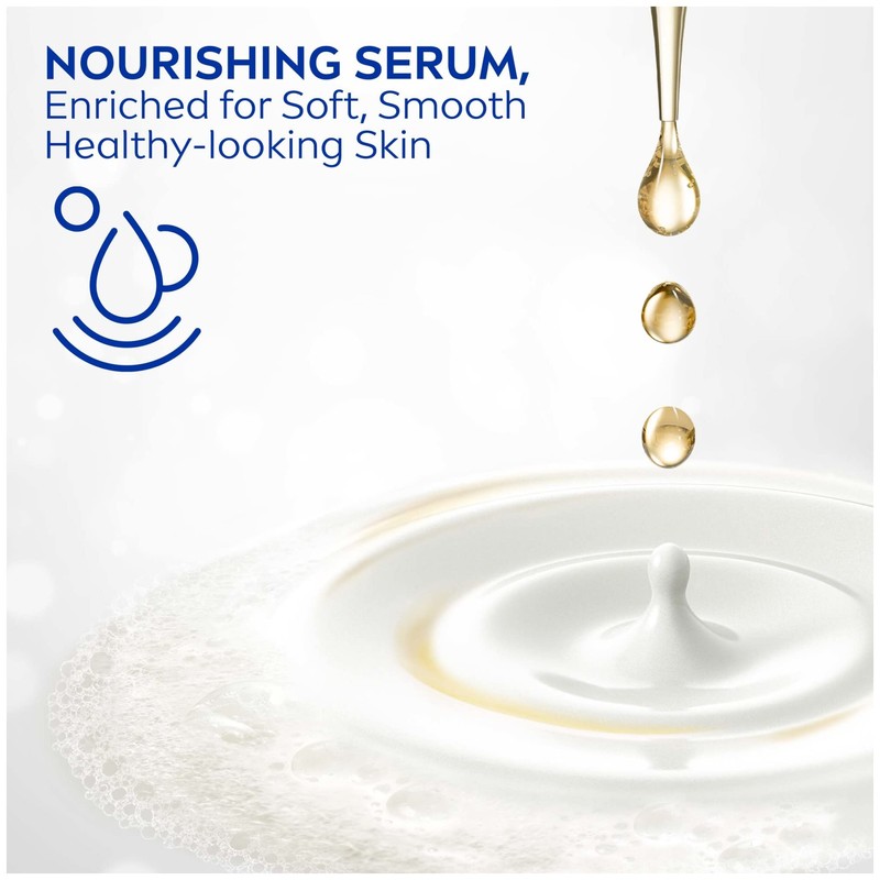 NIVEA Delicate Orchid and Amber Body Wash with Nourishing Serum,