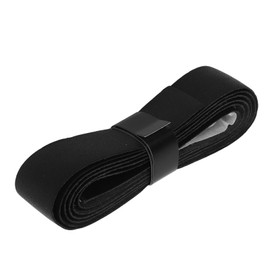 HERCHR Sweat Absorbing Band, Tennis Badminton Racket, Leather Grip Overgrip Band, Replacement Band, Sweat-Absorbing Leather Strap for Outdoor Gym (Black)