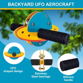 ZEROMX 67FT Zip Line Kit for Kids and Adults Outdoor, UFO Trolley Zipline for Backyard, Up to 350 Lbs, Included Swing Seat, Ziplines Stainless Steel Brake and Safety Cable