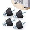 Pearwow 4 Pack Rubber Studs Shock Absorber,Rubber Anti Vibration Isolator