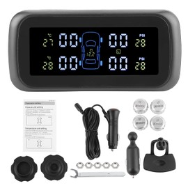 Tire Pressure Monitoring Systems TPMS Tire Pressure Monitoring System LCD Display Monitor Car TPMS with 4 Sensors