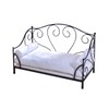 BabyLand Summer Metal Frame Pet Bed, Animal Lounge Detachable Bed