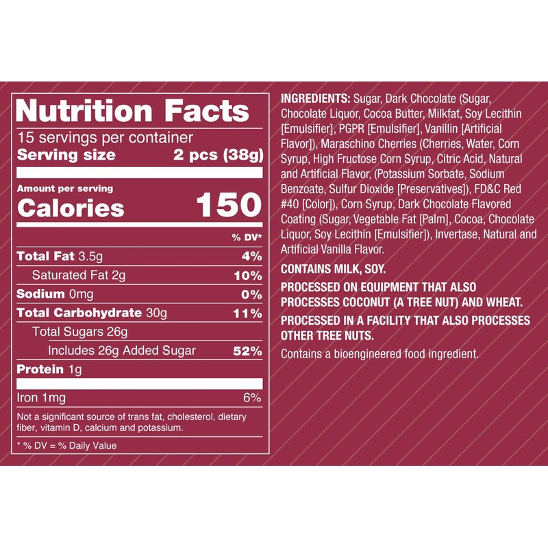 Queen Anne Dark Chocolate Covered Cordial Cherries | 19.8 oz