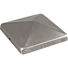 vasalat Post Cap 7 x 7 cm – Post Cover Caps – Post Cover Made of Rustproof Stainless Steel Including Screws – Pack of 8