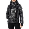 S13 Women's Lacquer Ella Puffer Coat, Onyx, M