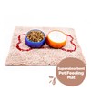 Soggy Doggy Slopmat - Beige/Red Bone - 18” x 24″