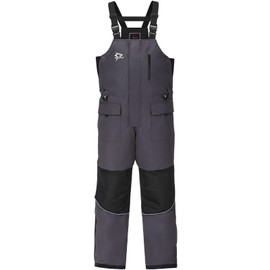 Piscifun Ice Fishing Bibs with Floating Technology, Waterproof Insulated Fishing Bibs, Black and Grey, XXXL