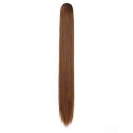 Felendy Ponytail Extension Claw 20" Light Auburn Straight Clip in Hairpiece One Piece A Jaw Long Pony Tails for Women