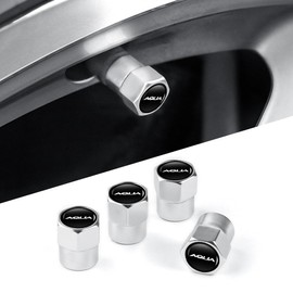Aqua Compatible Tire Valve Caps, Blow Off Valve, Car, Leak Prevention, Dustproof, New Model, AQUA 10 Series, NHP10 mxpk11 GR Compatible, Air Valve Caps, Car, Rustproof, Corrosion Prevention, Minicab