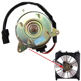 19030-RB0-004 Radiator Fan Motor Left Driver Compatible with Honda Fit 1.5L 2009-2013