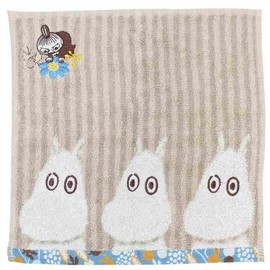 Marushin 1405036700 Mini Towel, Moomin, Organic Cotton, Northern Europe, Approx. 9.8 x 9.8 inches (25 x 25 cm)