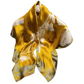 MAIRY Bandana Silk Like Square Scarves Satin Scarfs for Women Ladies Lightweight Fashion Headwear Headband Paisley Ladies Head Scarf,90011