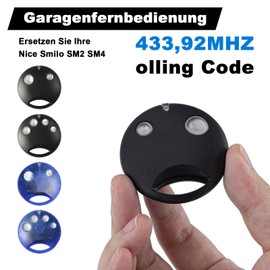 Gate Remote Control 433.92MHz Replacement for Nice SMILO SM2 SM4 for SMXI SMX2R SMX2 SMXIS OXI OX2 Receiver Controller Motor 2 Channels Set of 2