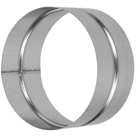 HVAC OV HVAC OV Galvanized Steel Coupling - 6" Inch Fit - Round Duct Pipe Connector and Extension - Available in Different Sizes to Suit