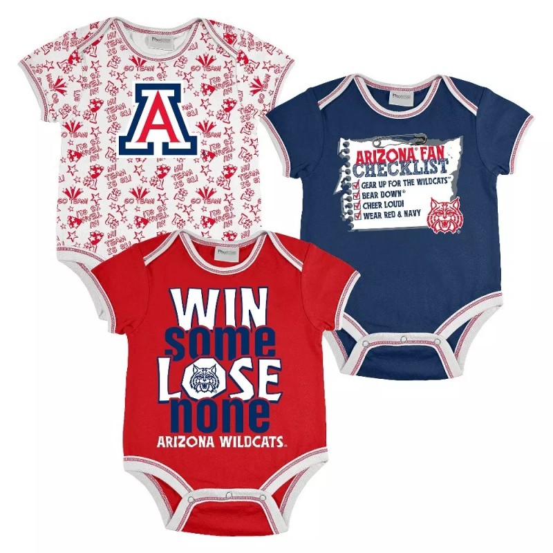 Knights Apparel Arizona Wildcats Sports Fan Boys 3 Pack of
