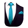 GUSLESON - Conjunto de corbata y pañuelo de 2.4 pulgadas