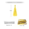 Bining Paper Tassel Decorations Party Garland Decor 20PCS (Deep Yellow-35CM)