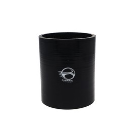 SIERRA - Manguera de acoplamiento de silicona recta de 76 mm, 4 pulgadas de longitud, 5,5 mm de grosor, tubo negro reforzado de alta temperatura de 4 capas para tubo de radiador de admisión turbo