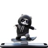 Roczential Skateboard Bear Dashboard Ornament, Skateboard Bear Car Ornament |